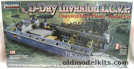 Lindberg 1/32 LCVP Landing Craft Vehicle Personnel D-Day Invasion, 70865 plastic model kit